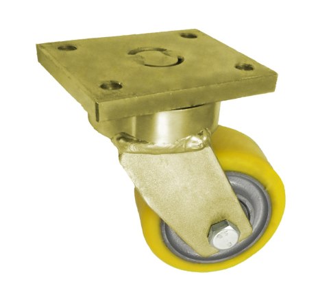 KOŁO ŻELIWO-POLIURETAN 100MM OBUDOWA SKRĘTNA SPAWANA 12ZP