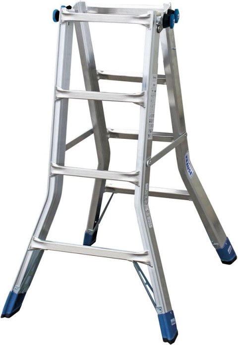 DRABINA ALUMINIOWA PRZEG. TELESKOPOWA STABILO 4X4 SZCZEBLE