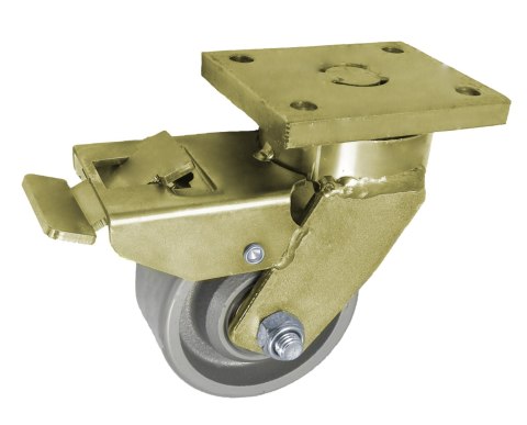 KOŁO ŻELIWNE 100MM OBUDOWA SKRĘTNA SPAWANA+HAMULEC 15ZH