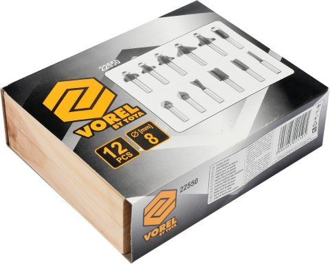 ZESTAW FREZÓW DO DREWNA 12 SZTUK