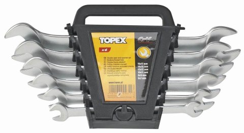 KOMPLET KLUCZY PŁASKICH 8-SZTUKOWY 6-22MM