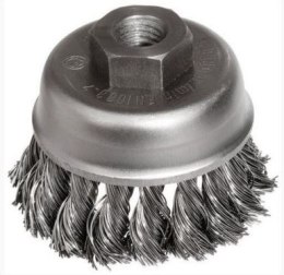 SZCZOTKA DOCZOŁOWA DRUT SPLATANY KWASOODPORNY M-14, FI75MM