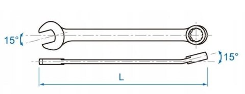 KLUCZ PŁASKO-OCZKOWY CALOWY 3/4''