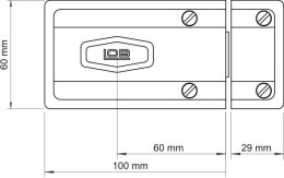 ZAMEK NAWIERZCHNIOWY Z ATESTEM TAURUS-1 BRĄZOWY