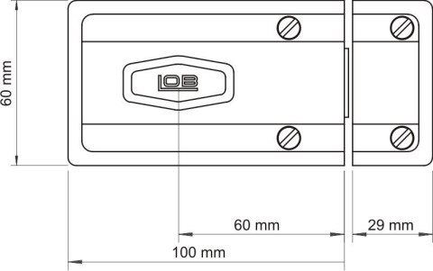 ZAMEK NAWIERZCHNIOWY Z ATESTEM TAURUS-1 BRĄZOWY