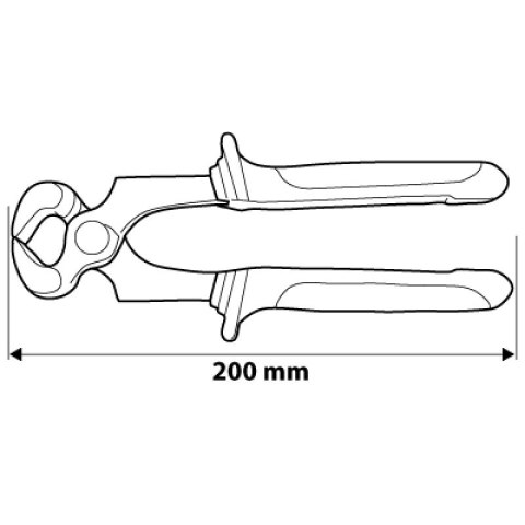 SZCZYPCE TNĄCE CZOŁOWE 200MM