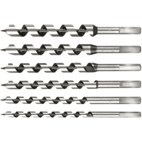 WIERTŁA DO DREWNA 6 SZT. 10-20*200MM