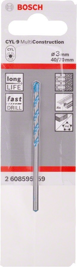 WIERTŁO MULTICONSTRUCTION 3*70MM